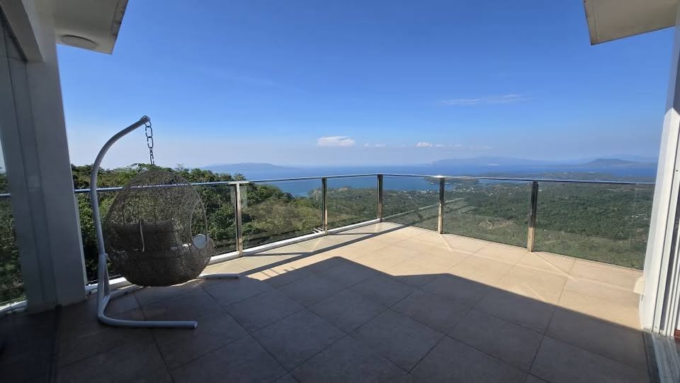 Terrace with panoramic sky and ocean view